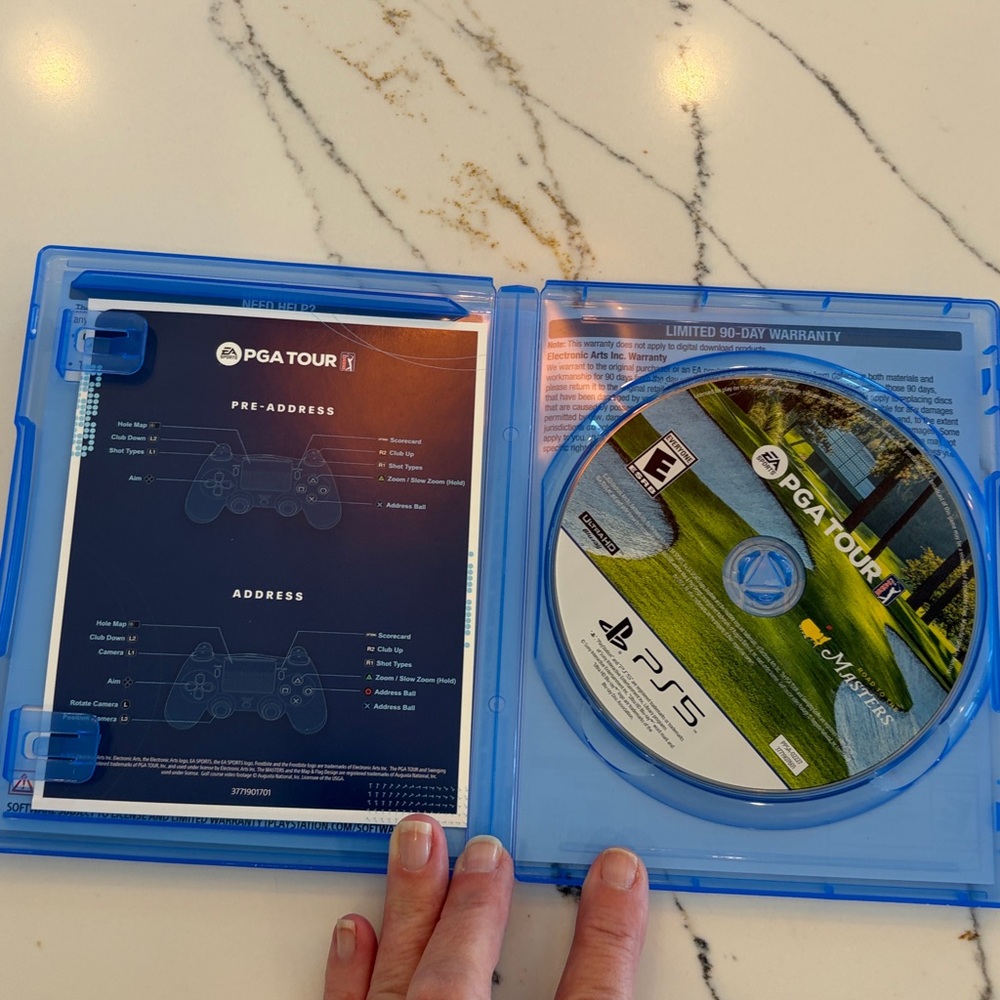 NWOT PLAYSTATION 5 ROAD TO THE MASTERS. Never played. NEW - Picture 3 of 6